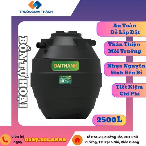 Bồn nhựa Tự Hoại Đại Thành 2.500L Đứng